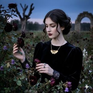 Vintage Moth Necklace